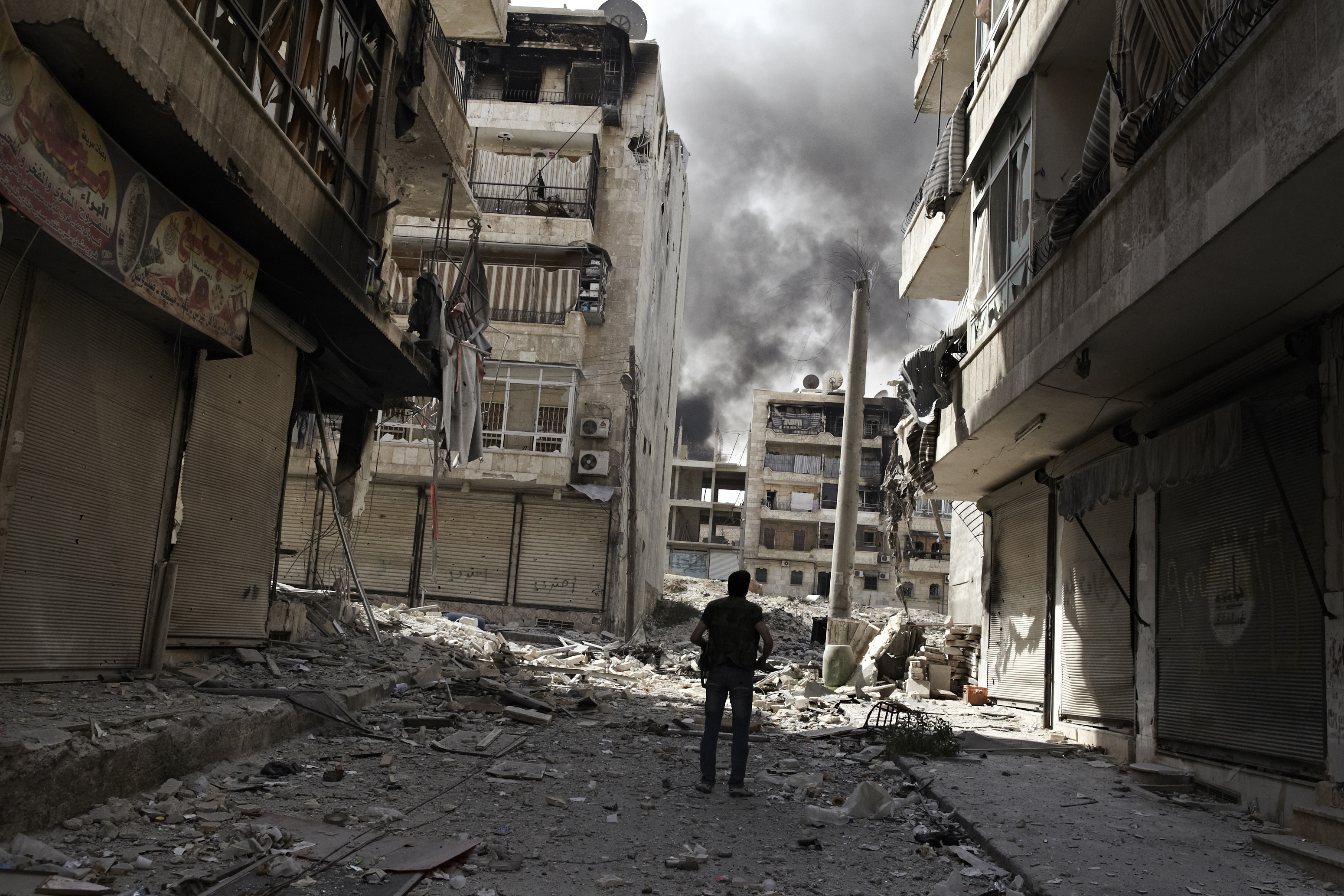 Разрушенная сирия. Разрушенная улица. Разрушенный город Ближний Восток.